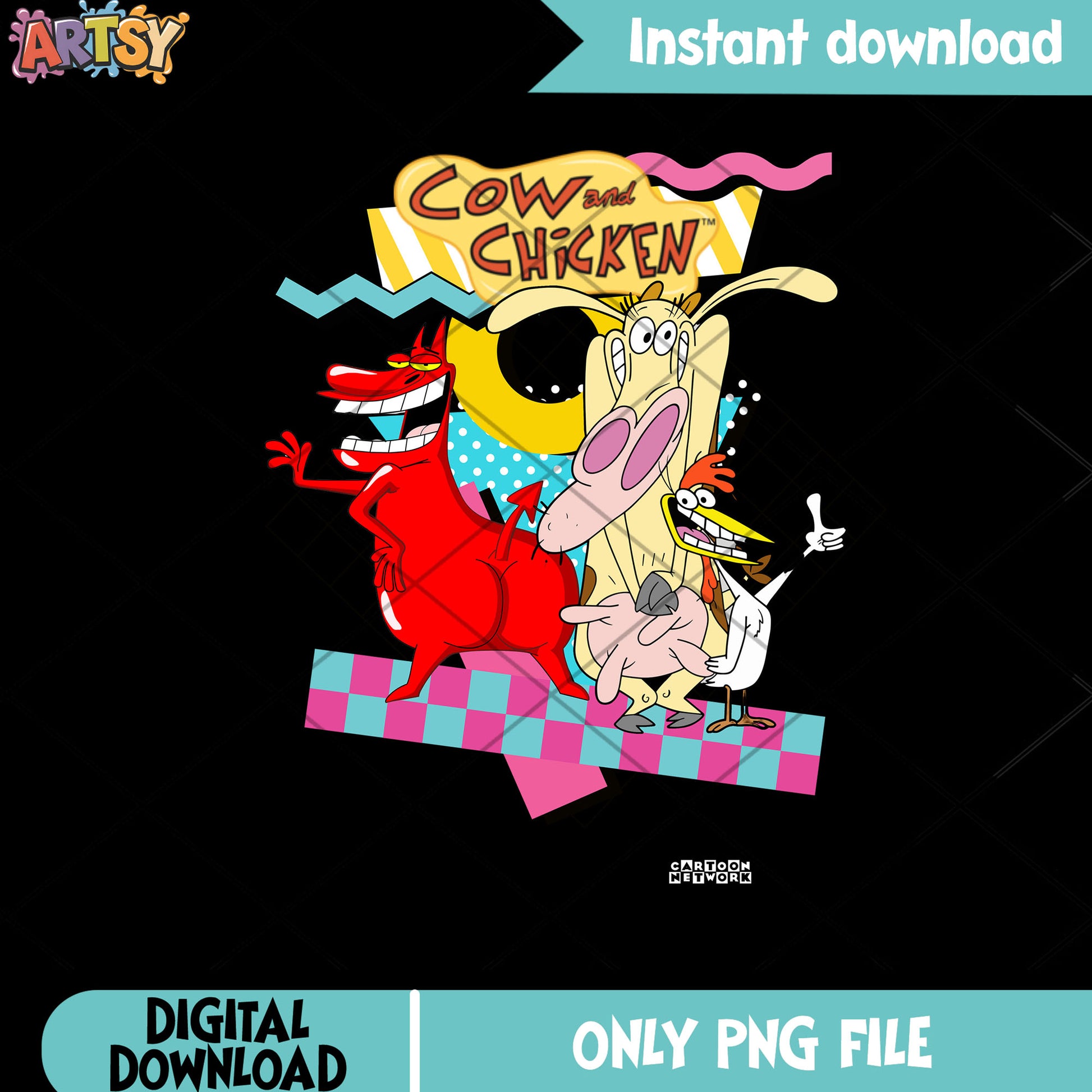 Cow and Chicken png, I Am Weasel png, Cartoon Network png