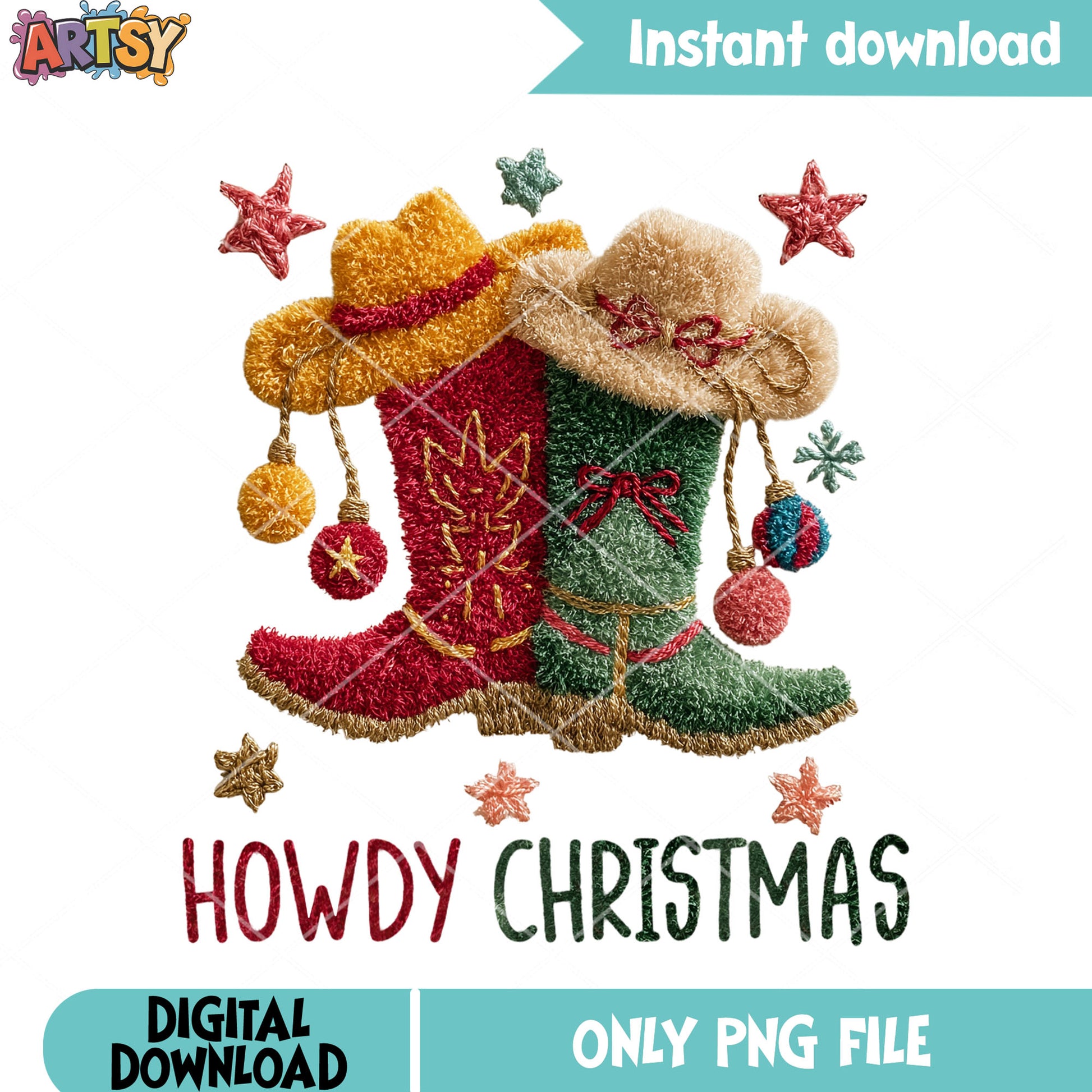 Cowboy and hats xmas png, christmas png, Vietnamese flags png