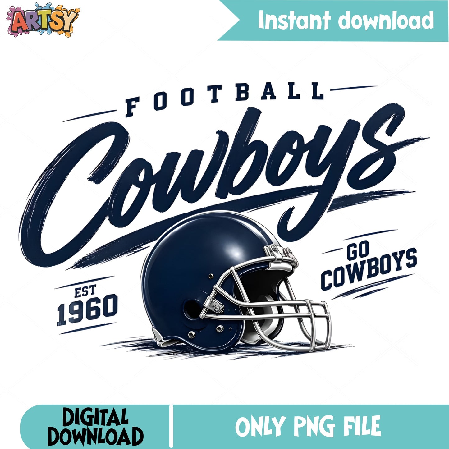 Cowboys Football PNG, Go Cowboys Helmet PNG, NFL Fan PNG