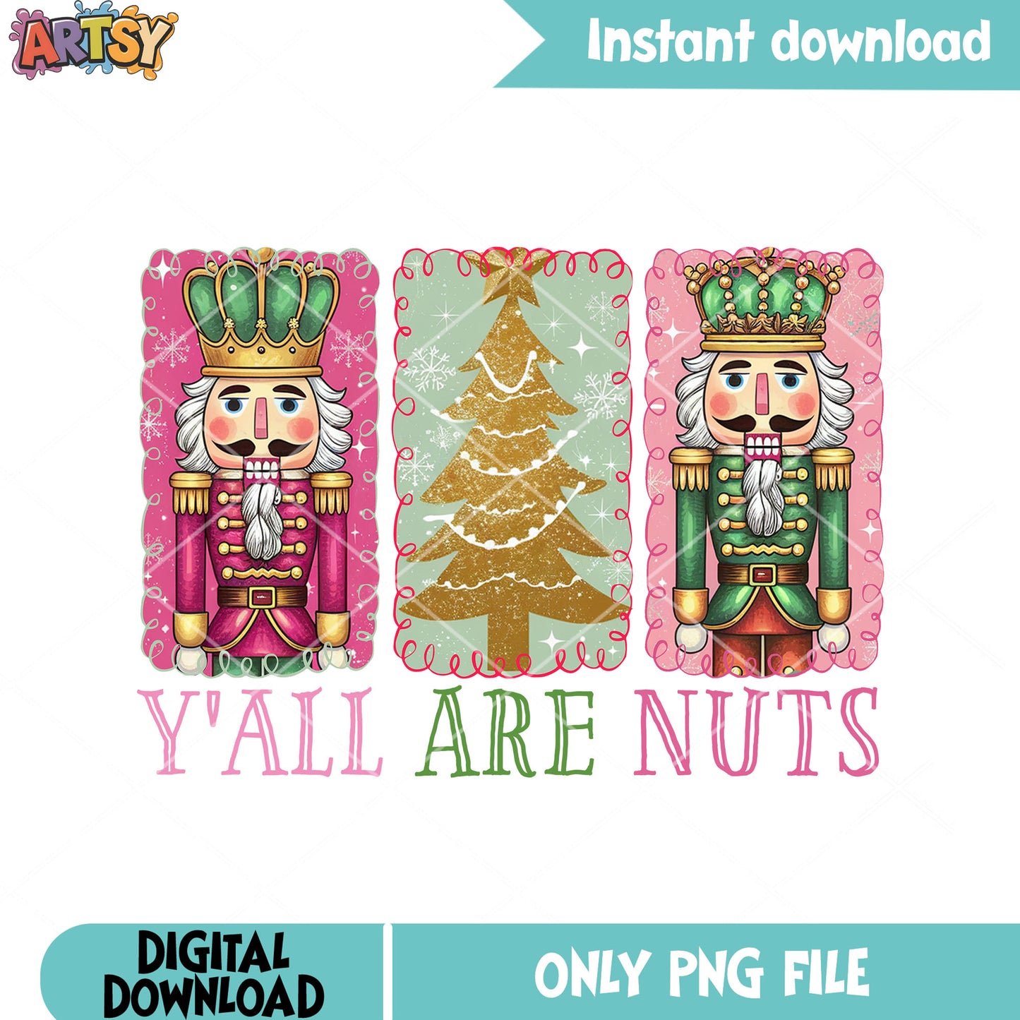 Crackin the nut in christmas png, the nutcracker png, xmas png