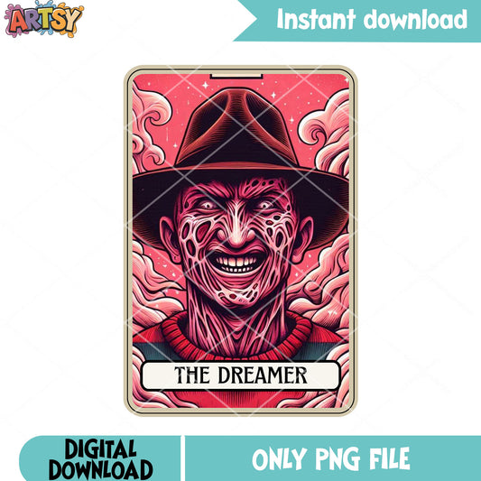 Crazy smile Freddy png, spooky cloud png, pink background​​​ png
