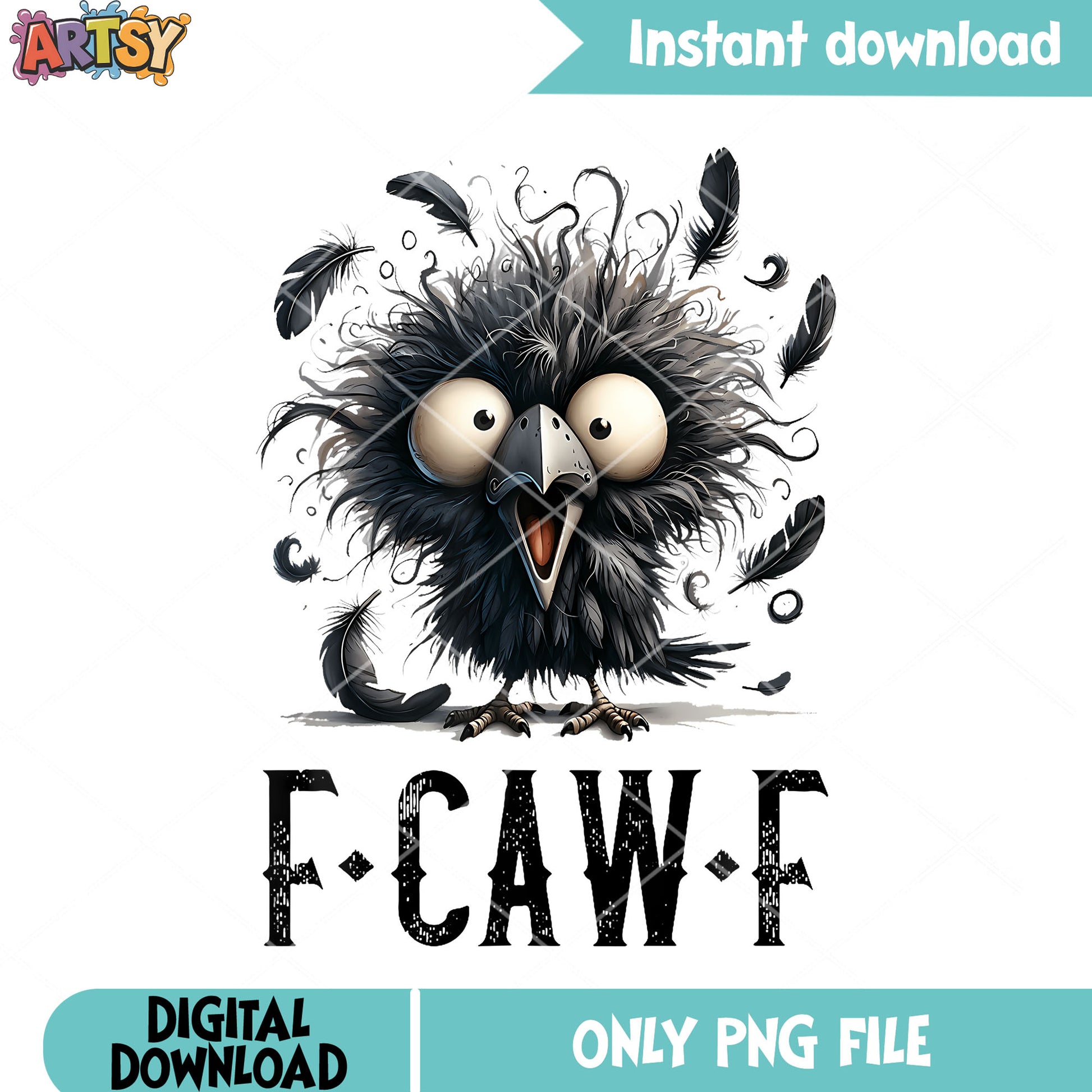 Crazy tiny bird f caw f png, black crown png, black raven png