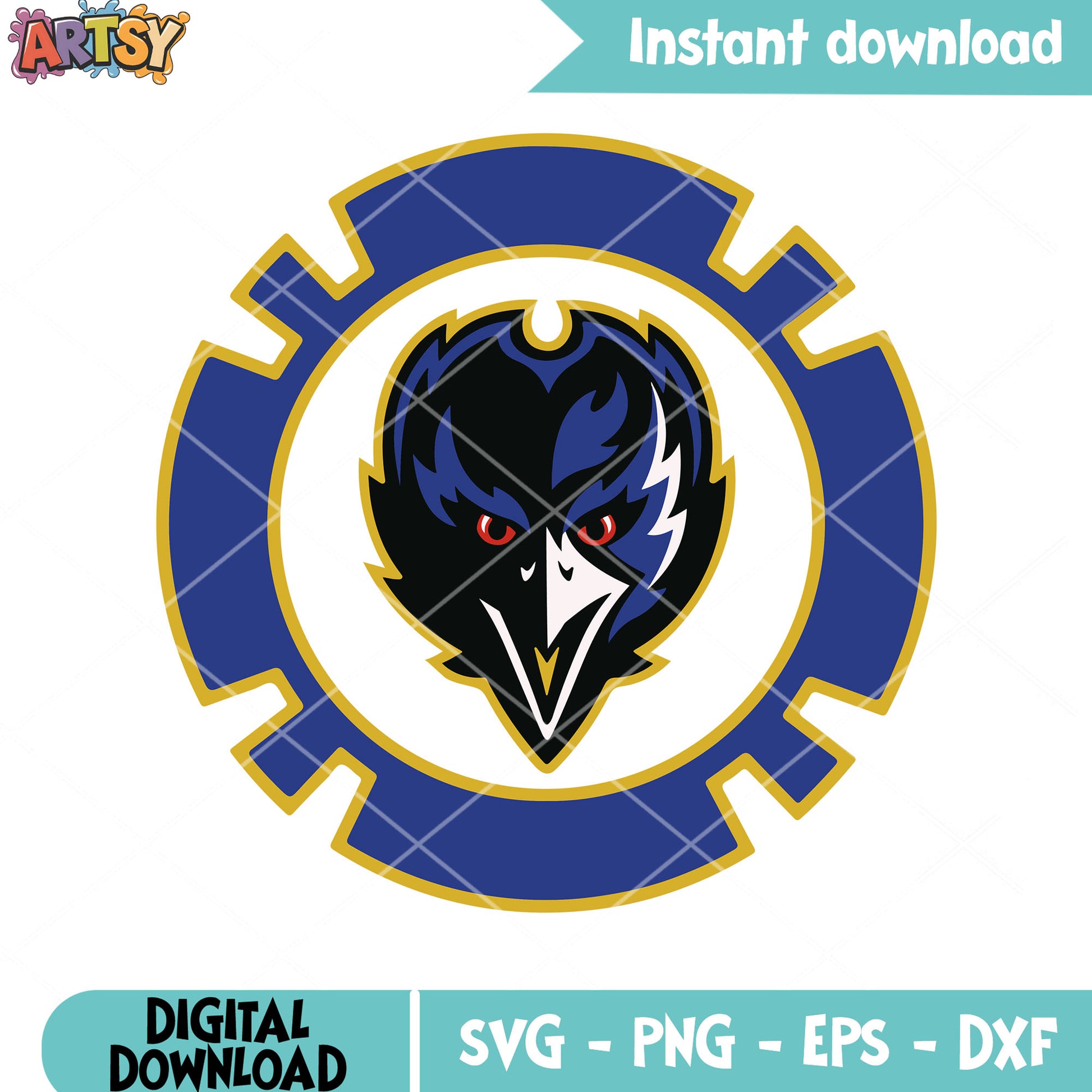 Creepy eyes falcon svg. m and t bank svg, baltimore ravens svg
