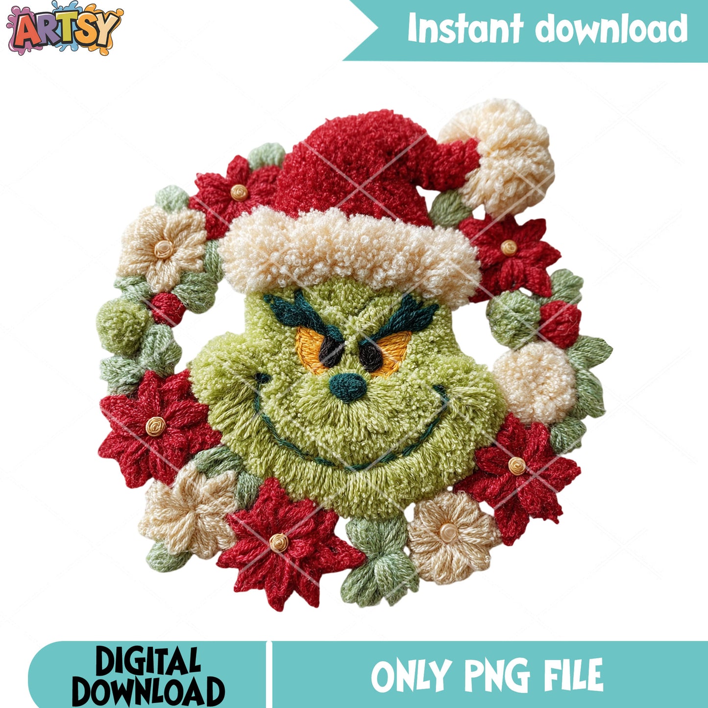 Creepy grinch png, santa hat png, how grinch stole christmas png
