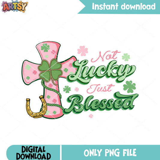 Cross jesus lucky vibes png, jesus christ png, saint patricks day png