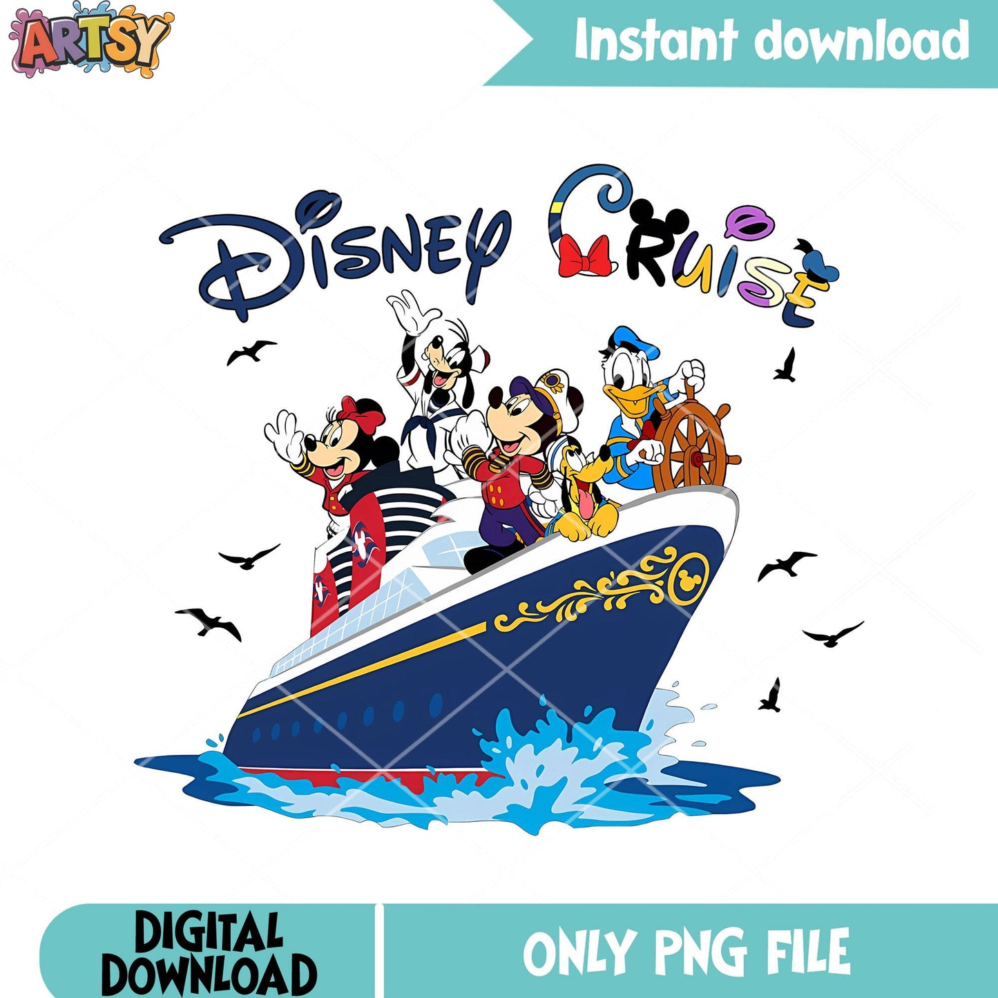 Cruise disney poster vibes png, magical cruise png, cruise travel png