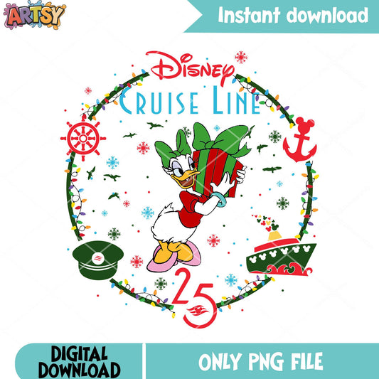 Cruise line daisy gifts png, daisy duck png, mickey and friends png