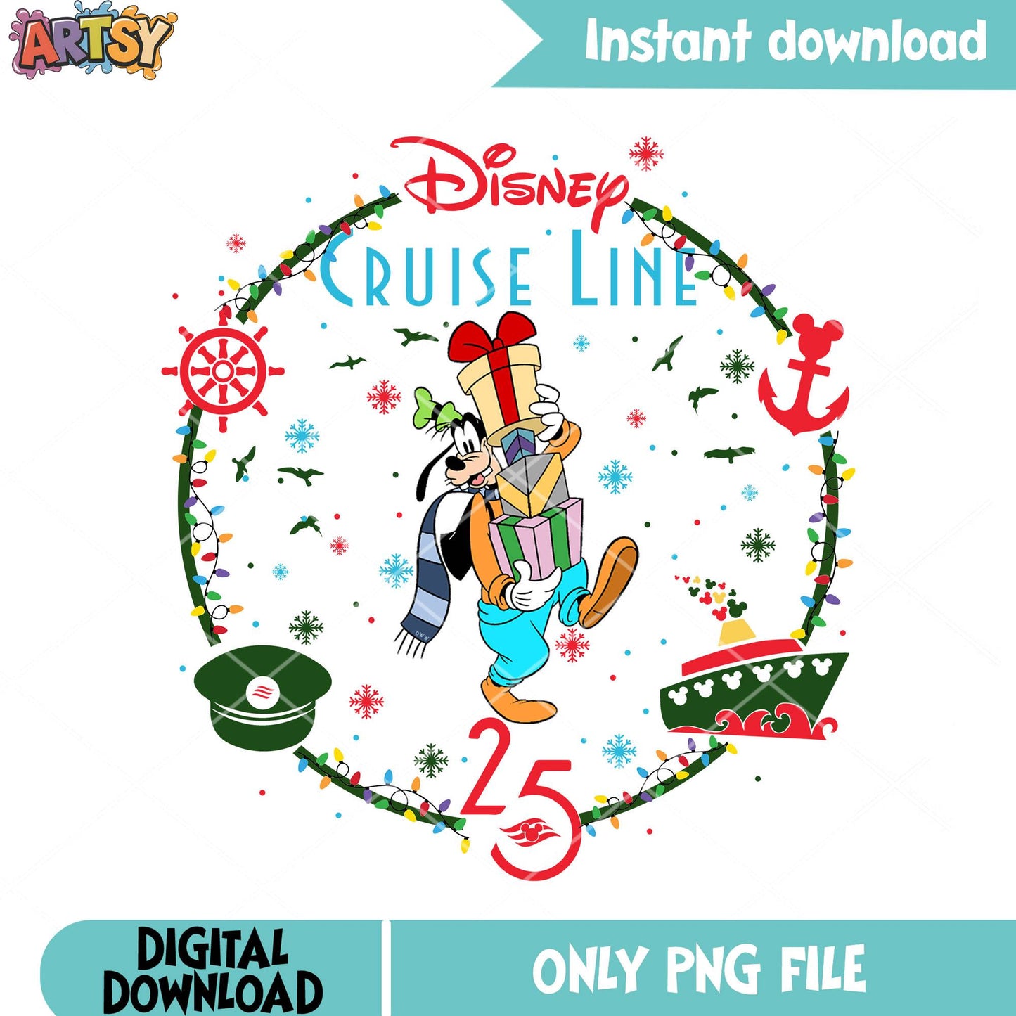 Cruise line goofy gifts png, goofy png, mickey and friends png