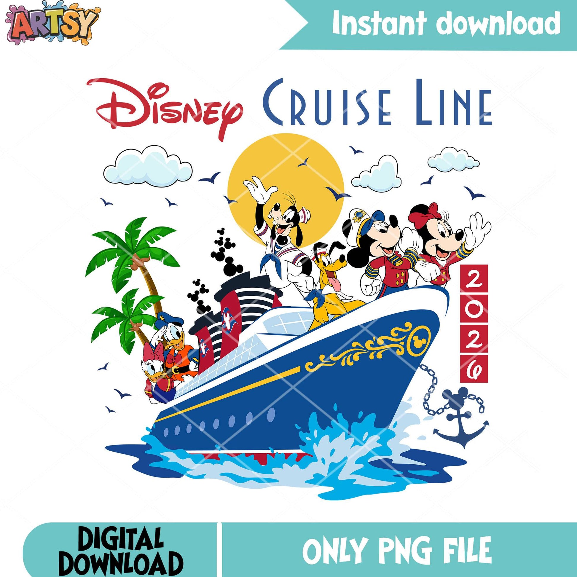 Cruise travel disney png, mickey and friends png, disney trip png