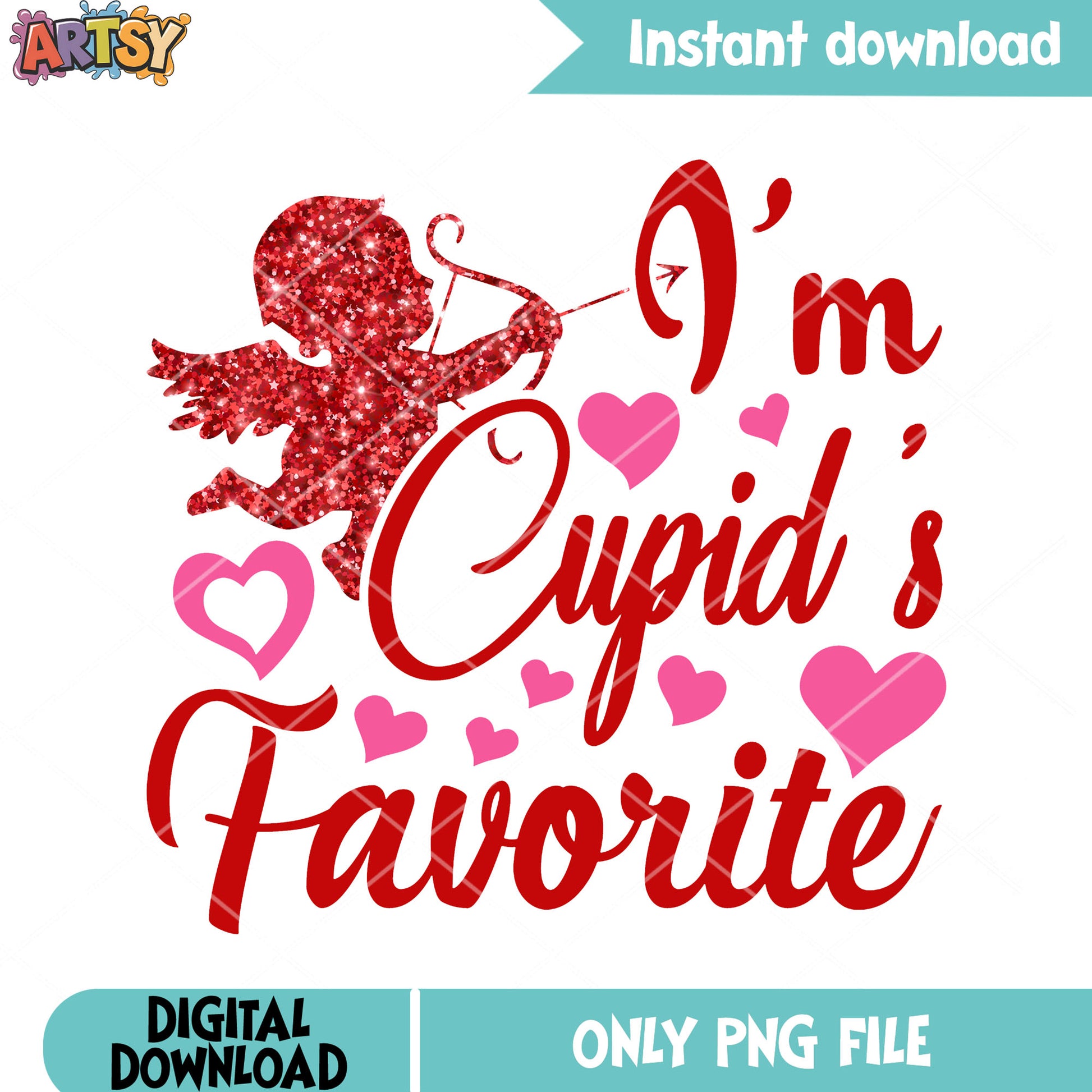 Cupid facorite valentine png, cupid vibes png, valentine vibes png