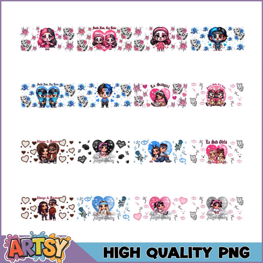 Cute Sad Girl PNG Bundle High Quality