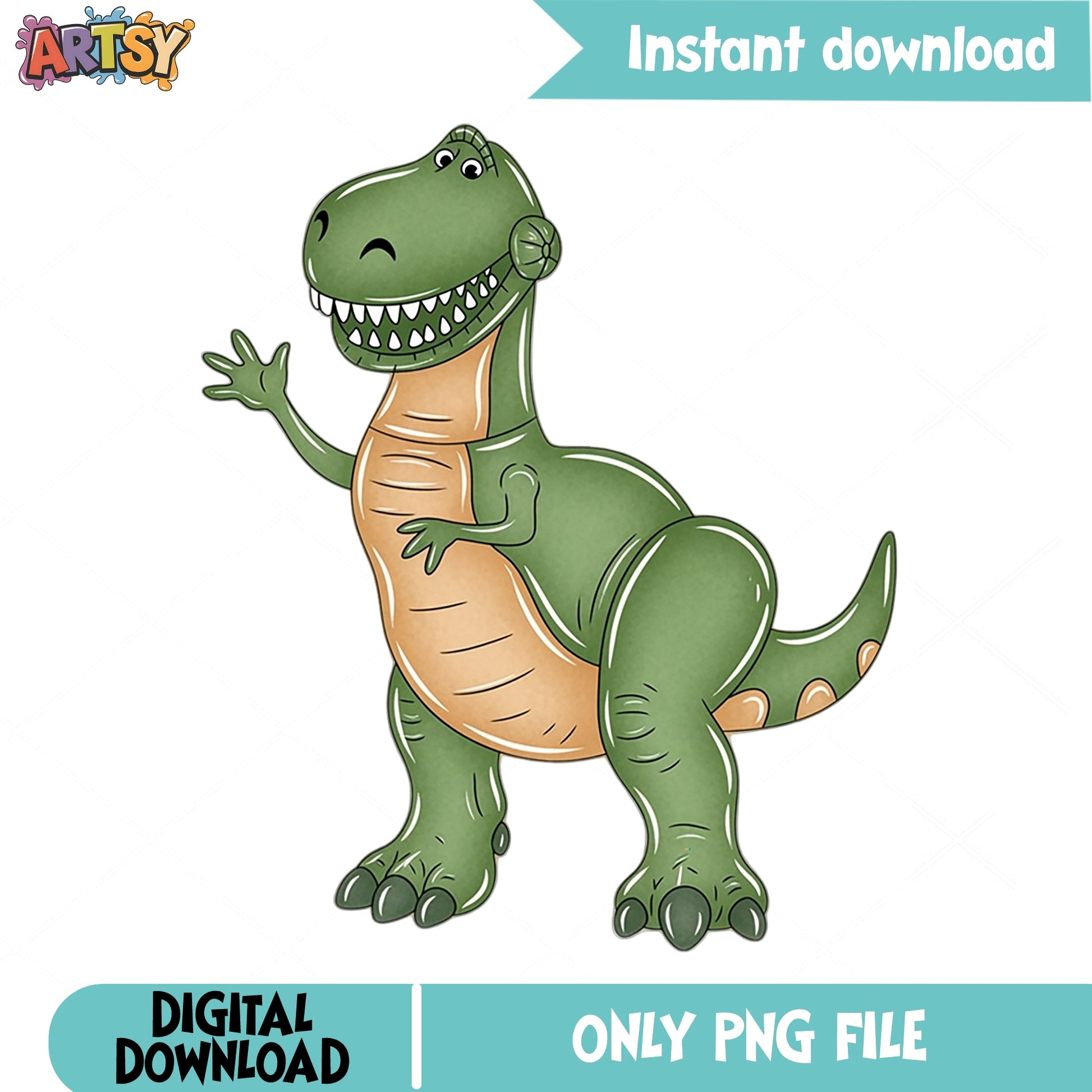 Cute T-Rex Dinosaur PNG Clipart, Dinosaur PNG, Kids PNG