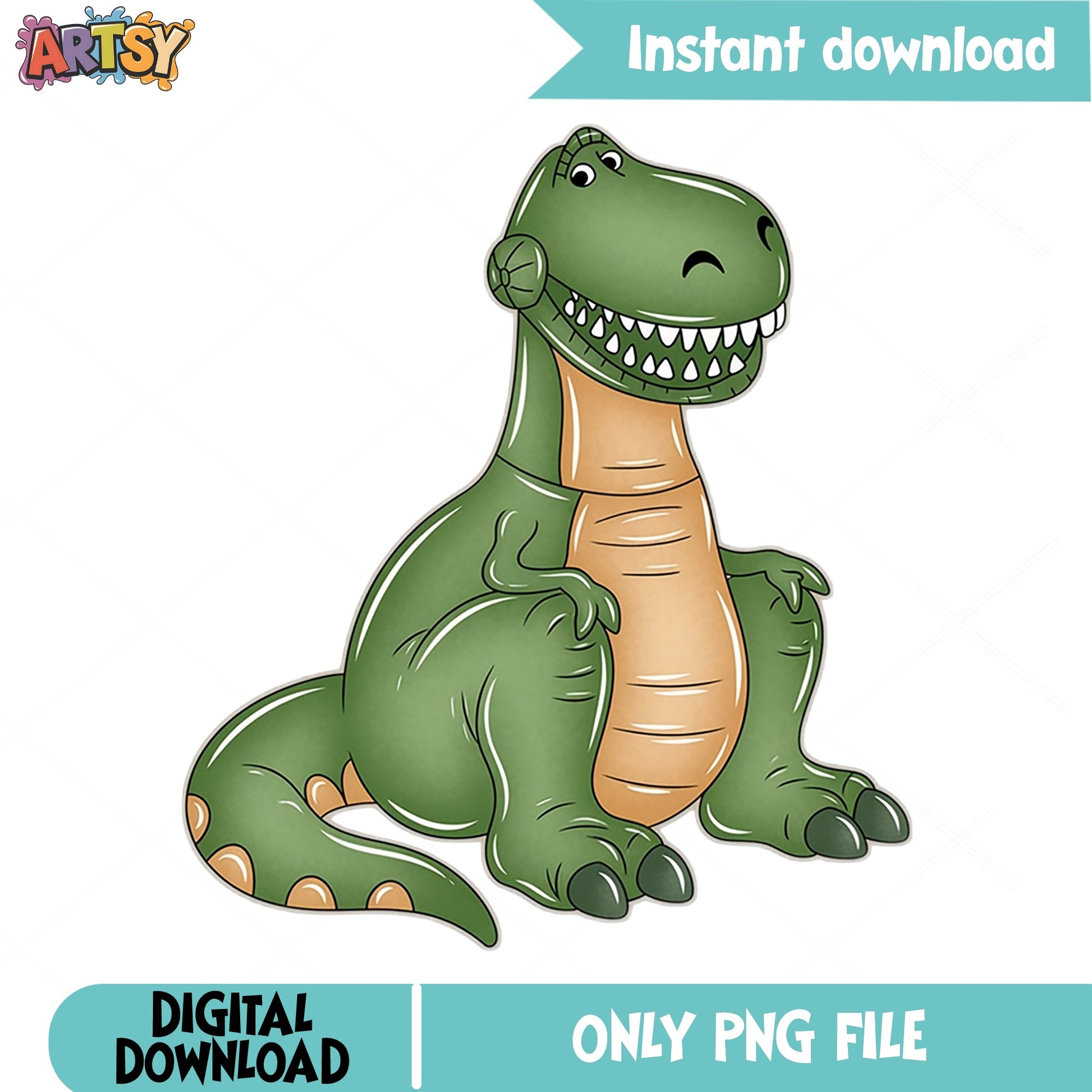 Cute T-Rex Dinosaur PNG, Funny Dinosaur Clipart, Dino PNG