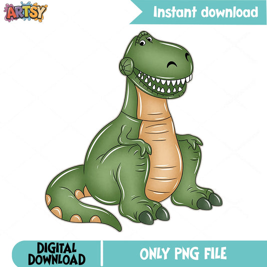 Cute T-Rex Dinosaur PNG, Funny Dinosaur Clipart, Dino PNG