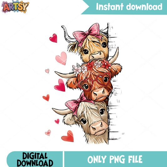 Cute cows​ png,valentine cow​ png,lovely things png