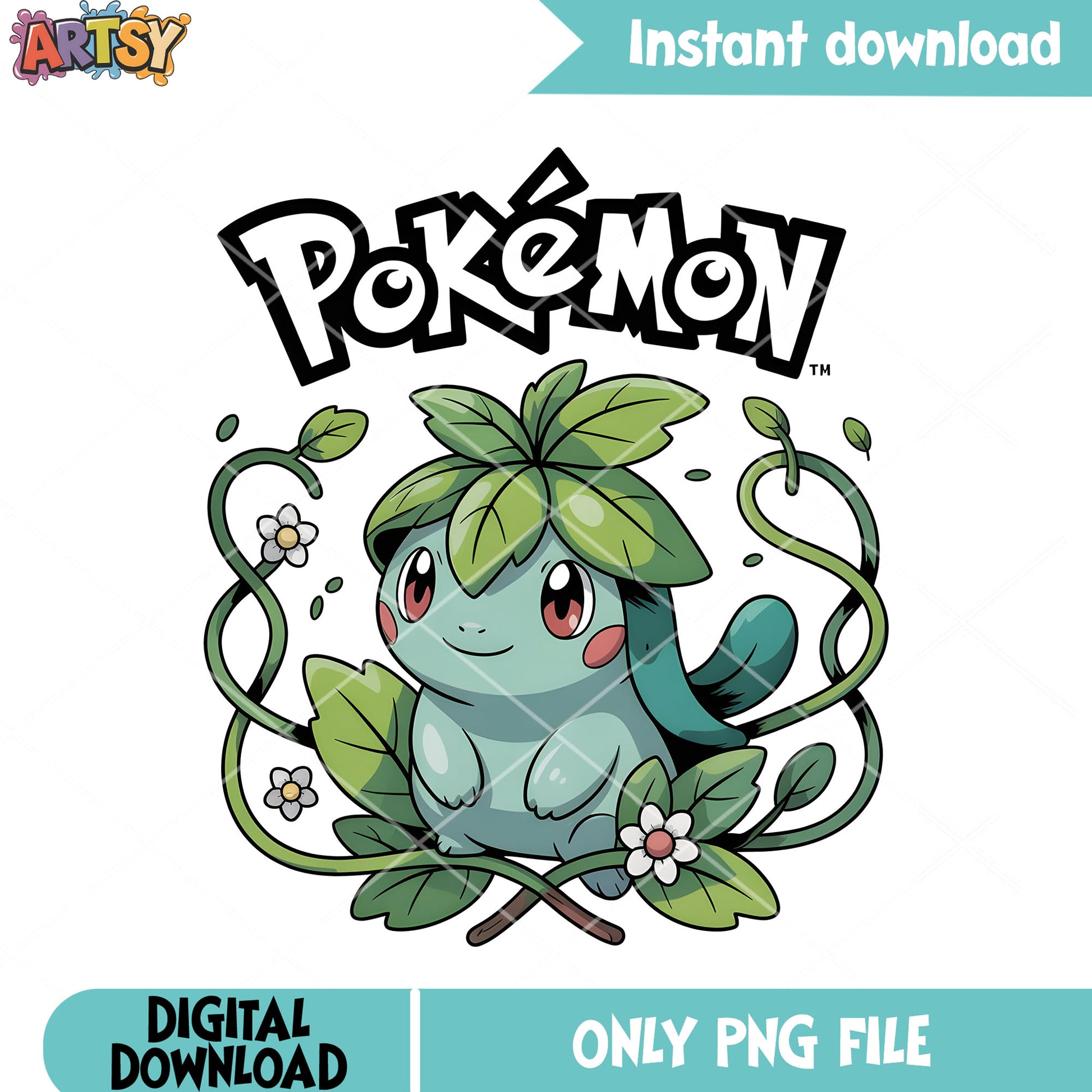 Cute ivysaur poster vibes png, pokemon Ivysaur png, cute pokemon png