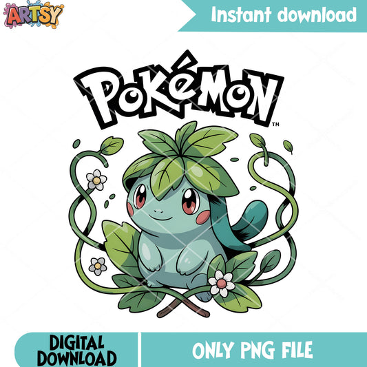 Cute ivysaur poster vibes png, pokemon Ivysaur png, cute pokemon png