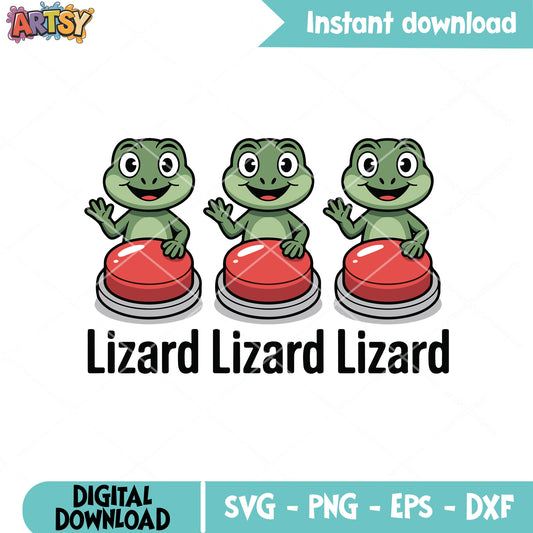 Cute lizard meme button svg, lizard meme svg, elio lizard svg