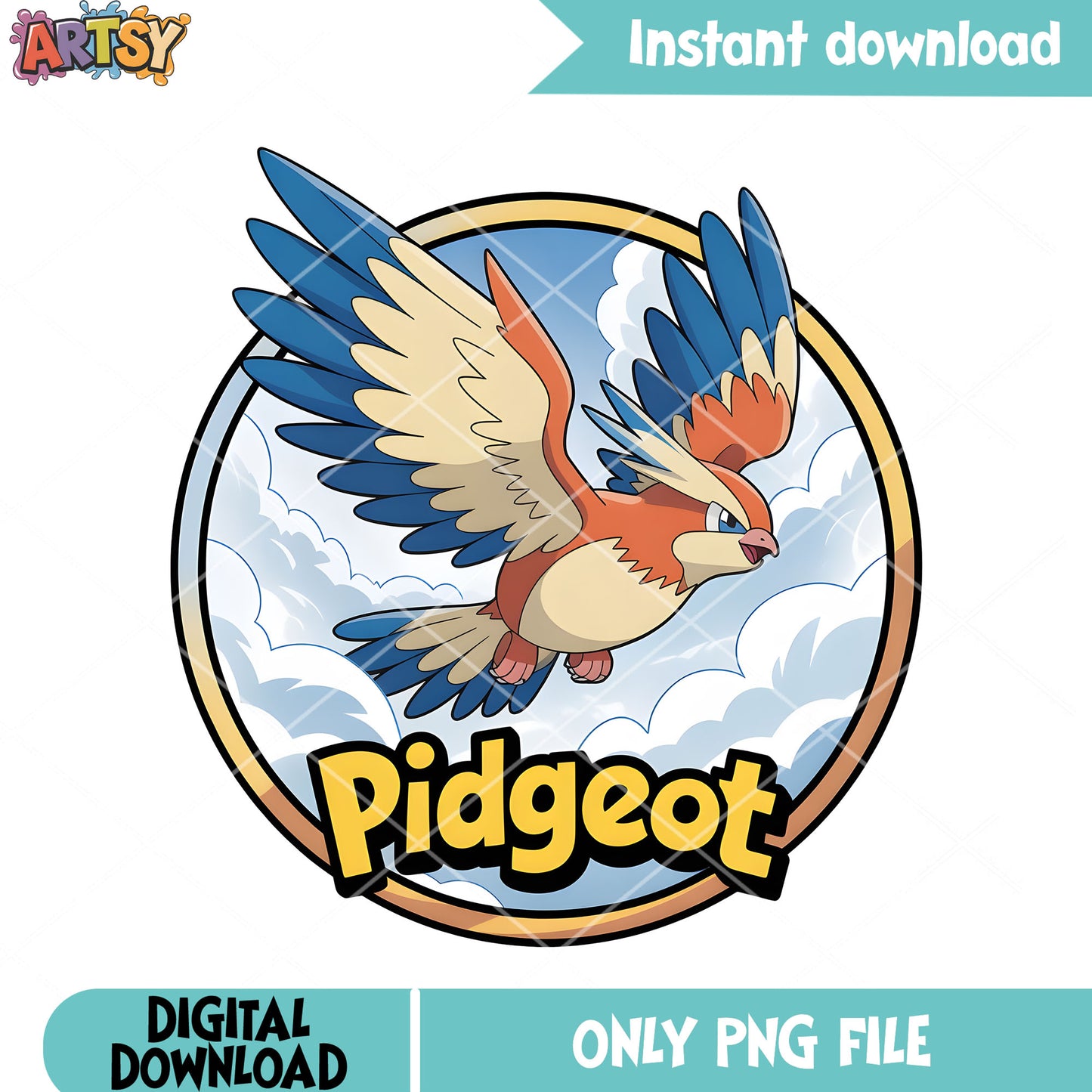 Cute pokemon poster bird png, pokemon pidgeot png, game freak png