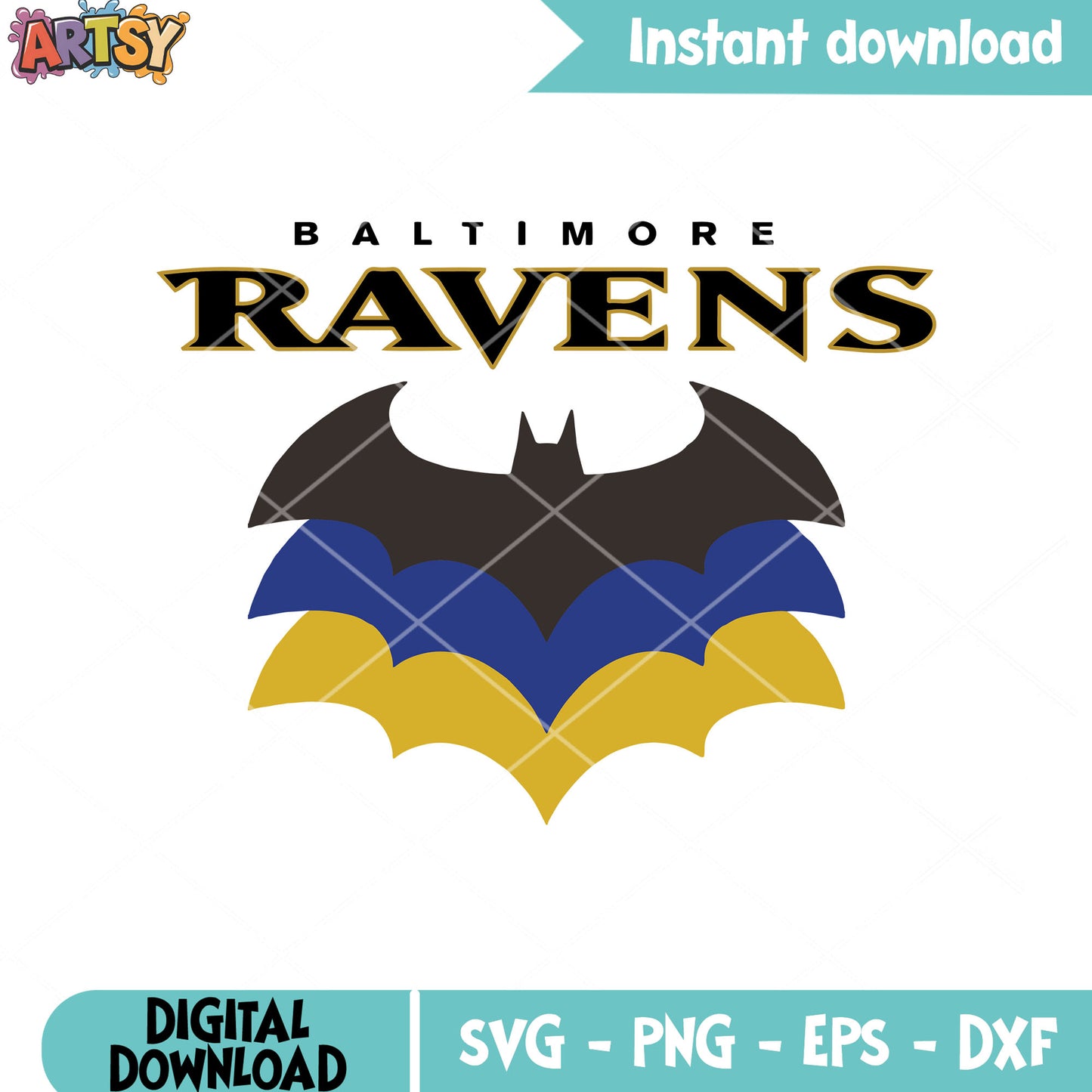 DC comic nfl football svg. batman svg, baltimore ravens svg