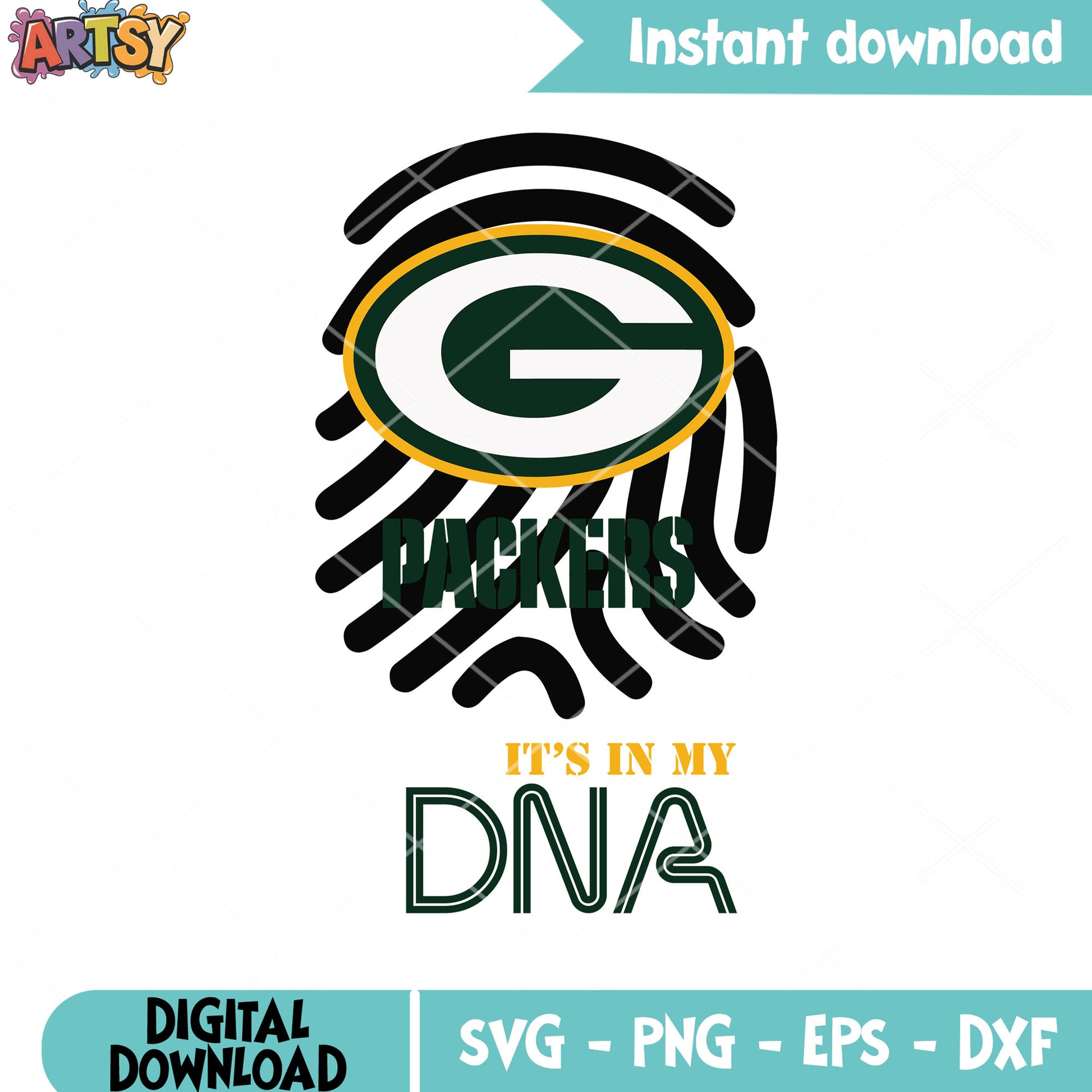 DNA packers in my blood svg, Green Bay Packers svg, nfl teams svg