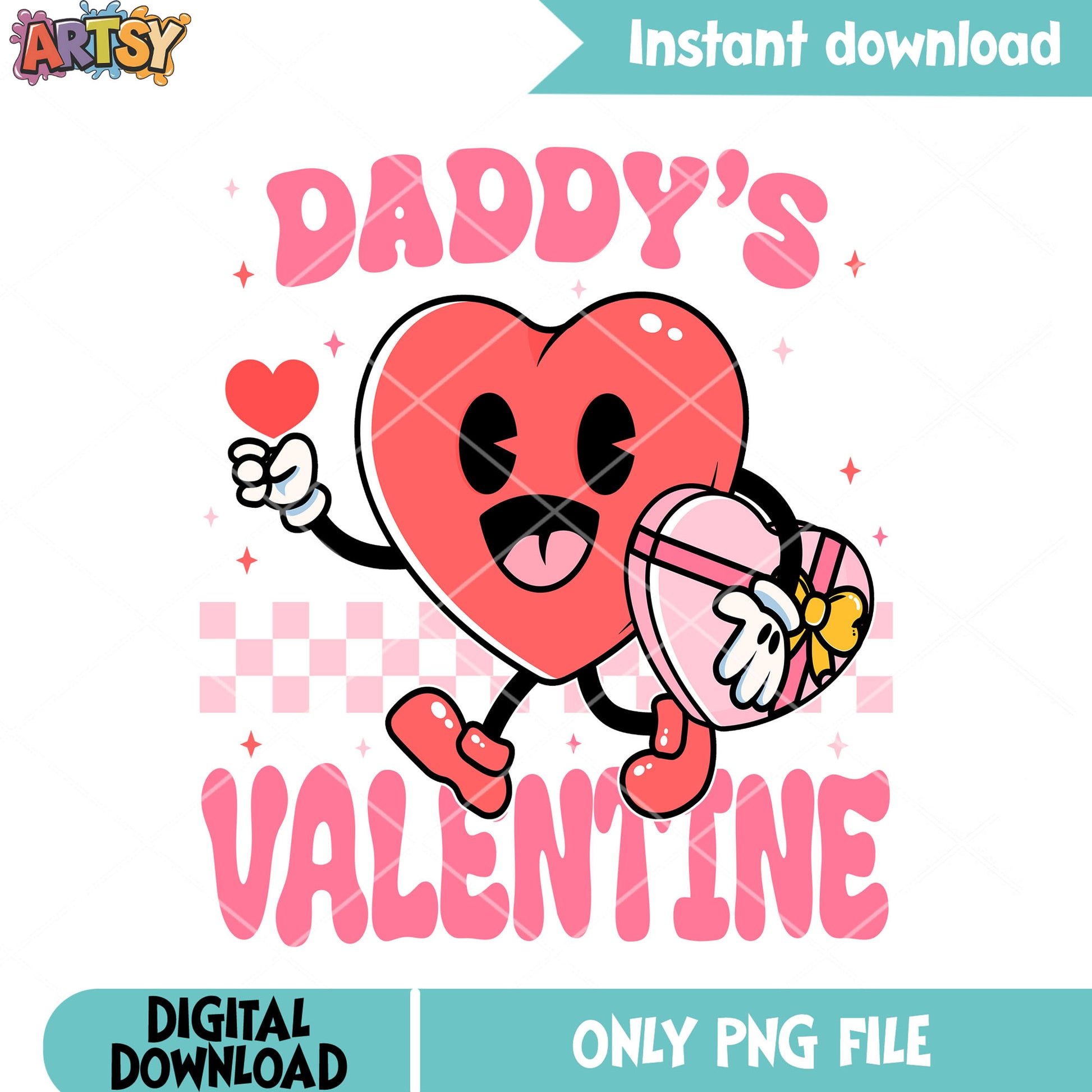 Daddy gifts valentines png, valentines day png, happy valentines png