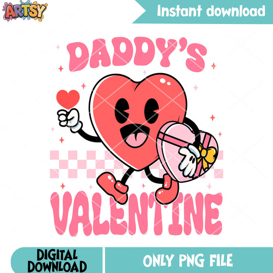 Daddy gifts valentines png, valentines day png, happy valentines png