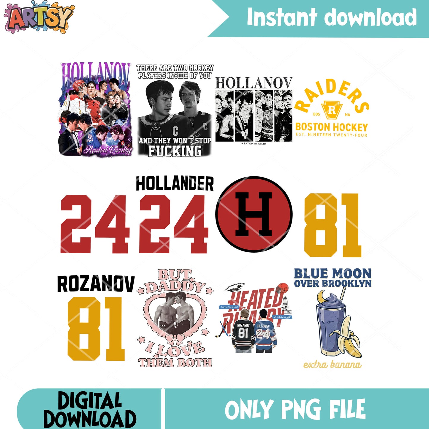 Daddy i gay hockey png bundle, hockey romance png, lgbt movie gifts png