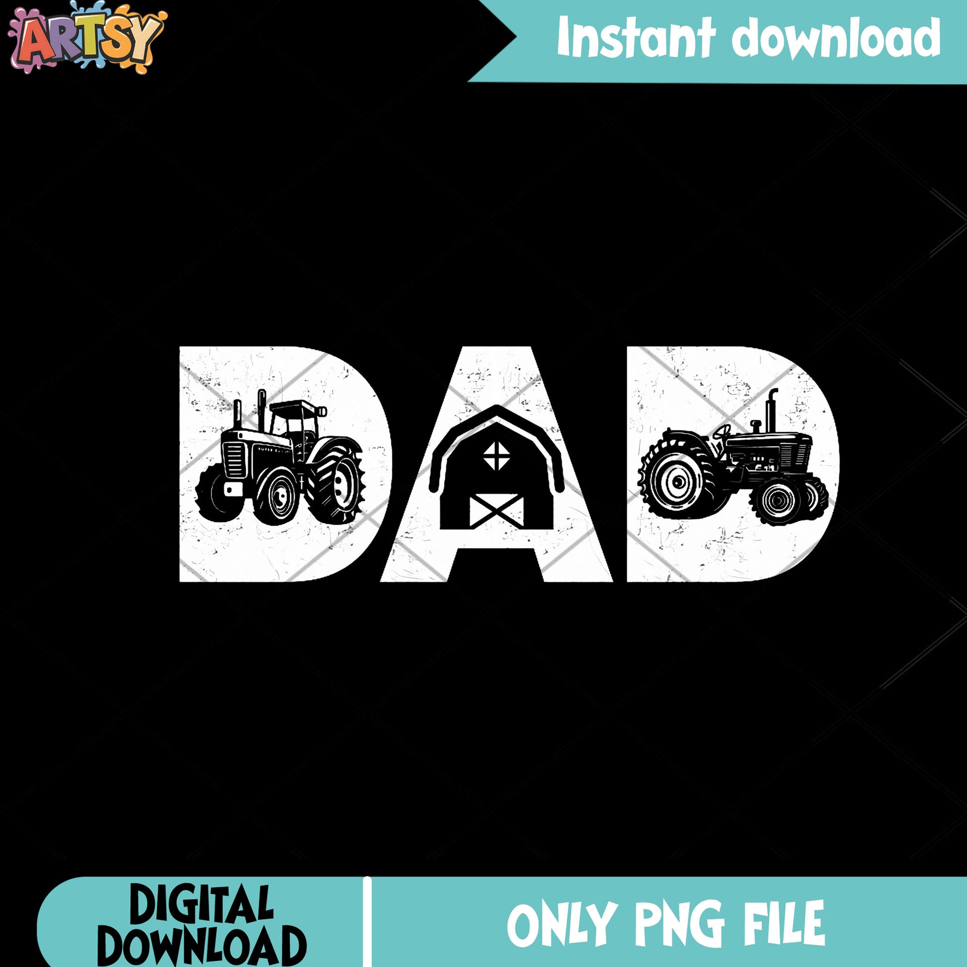 Dad tractor farmer day png, father day ​png, tractor png