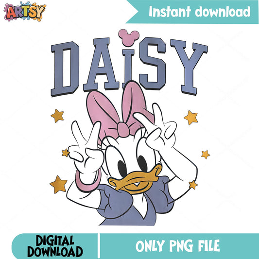 Daisy Duck Disney PNG, Disney Character PNG, Mickey Mouse PNG