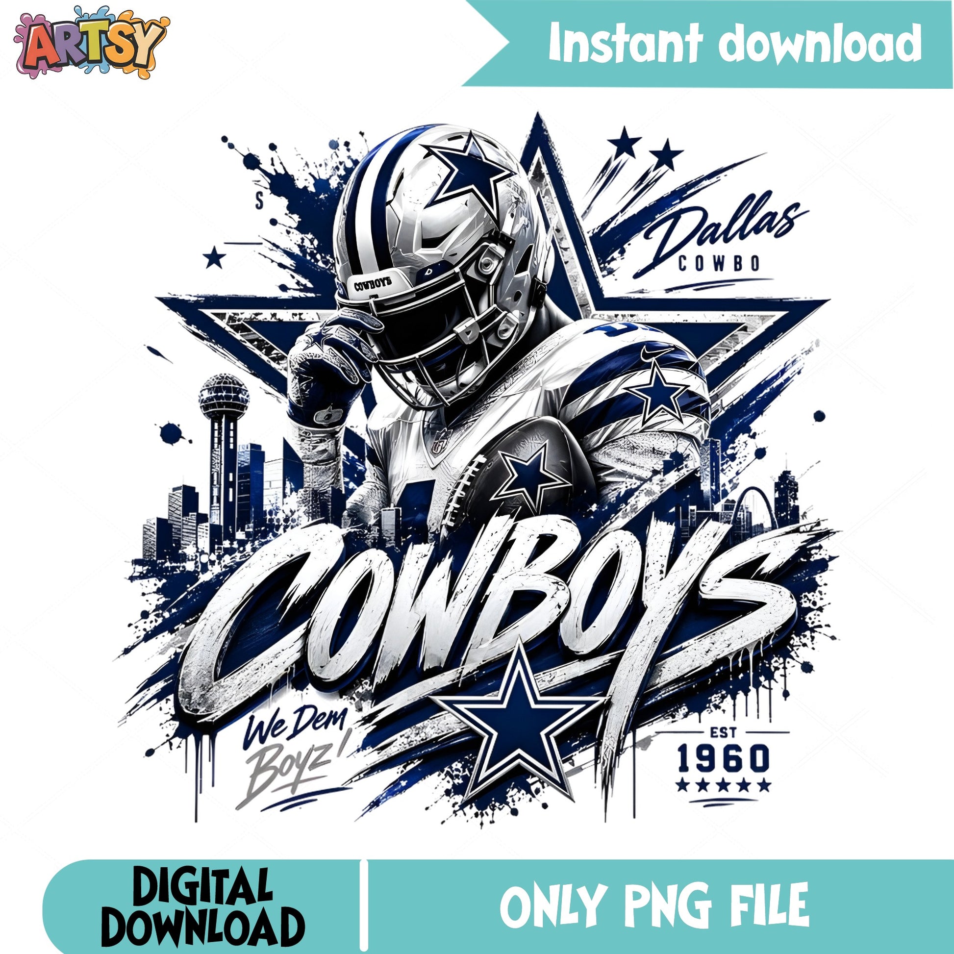 Dallas Cowboys Football PNG, We Dem Boyz NFL PNG, Cowboys PNG