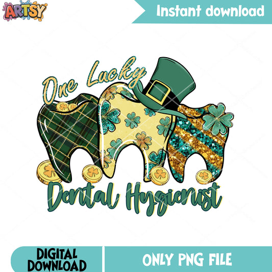 Dantal lucky tooth png, saint patricks day png, st patricks png