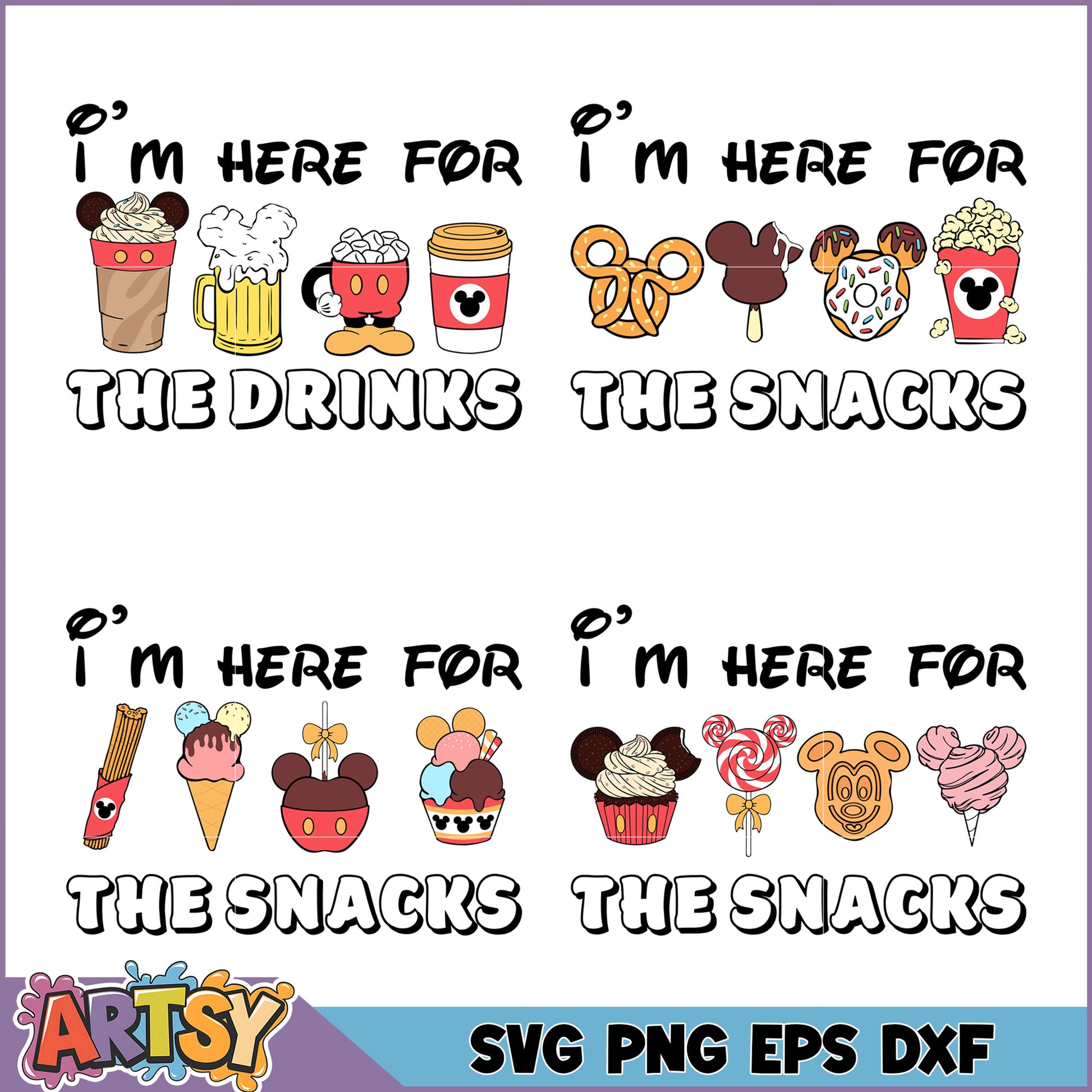 Delightful Snack and Drink SVG Bundle for Fun Craft Projects