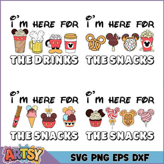 Delightful Snack and Drink SVG Bundle for Fun Craft Projects