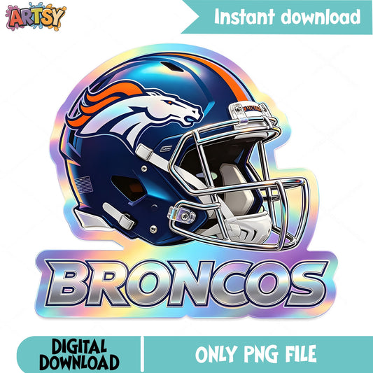 Denver Broncos Helmet PNG, Football Team Clipart, Broncos PNG