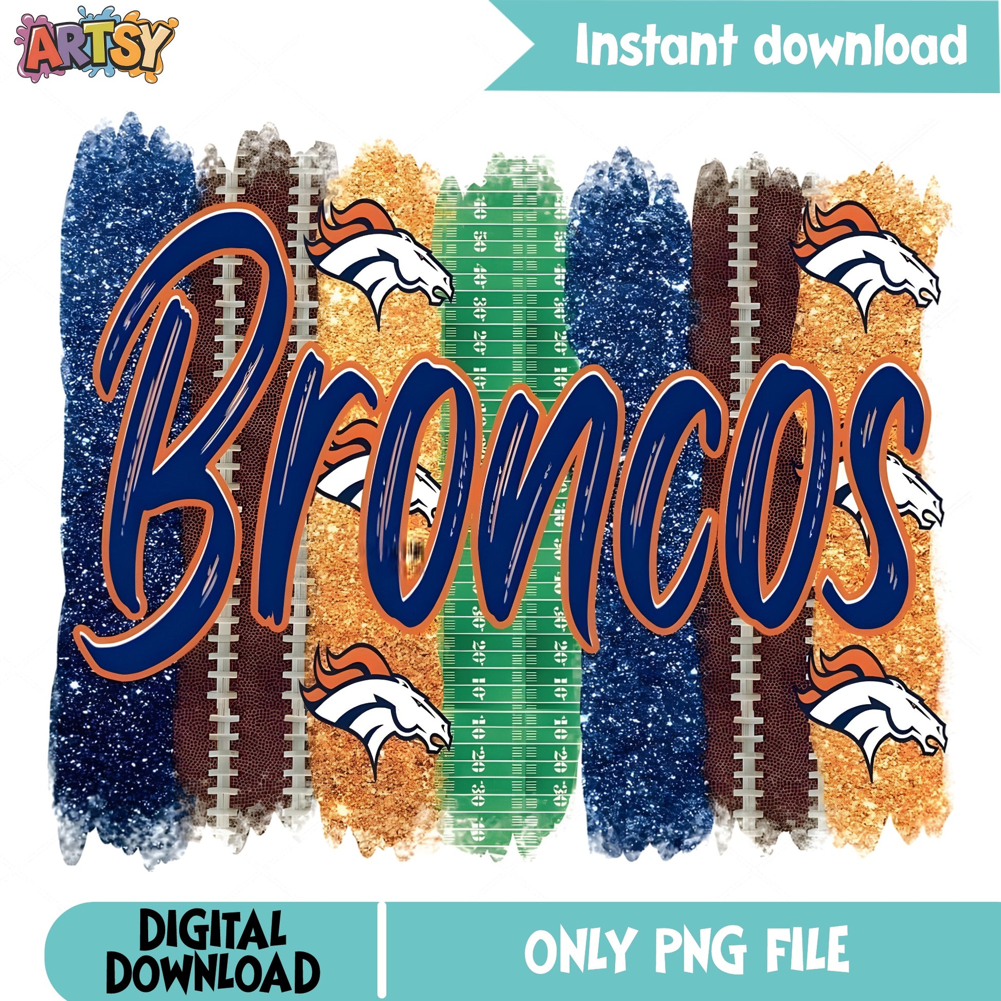 Denver Broncos PNG Sublimation Design, NFL Football PNG, Broncos PNG