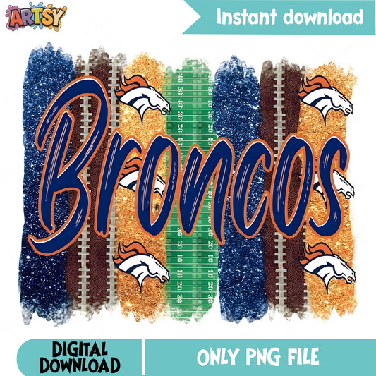 Denver Broncos PNG Sublimation Design, NFL Football PNG, Broncos PNG