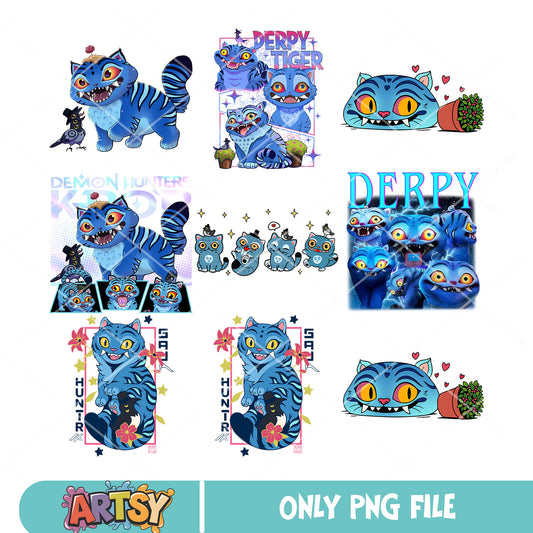 Derpy cute moment bundle png, derpy cat​ png, kpop derpy png