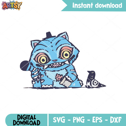 Derpy kpop tiger svg, kpop demon hunters svg, derpy​ tiger svg