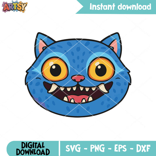 Derpy tiger cute head svg, derpy kpop svg, kpop huntrix svg
