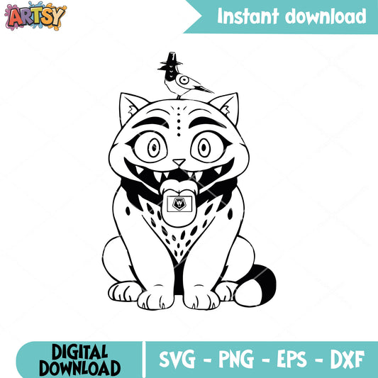 Derpy tiger sussy svg outline, derpy tiger svg, derpy sussy svg