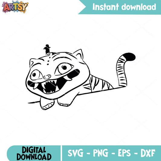 Derpy tiger with sussy svg, derpy kpop svg, derpy sussy svg