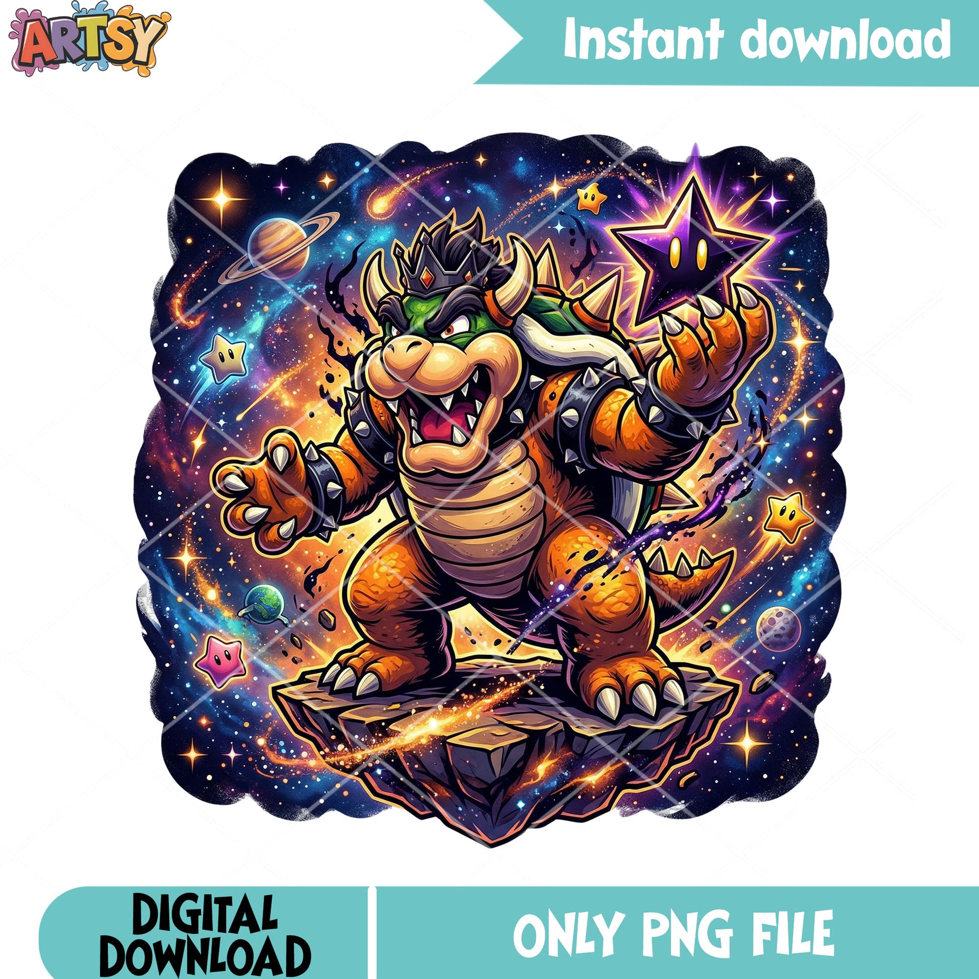 Devil browser galaxy png, browser mario png, super mario galaxy png