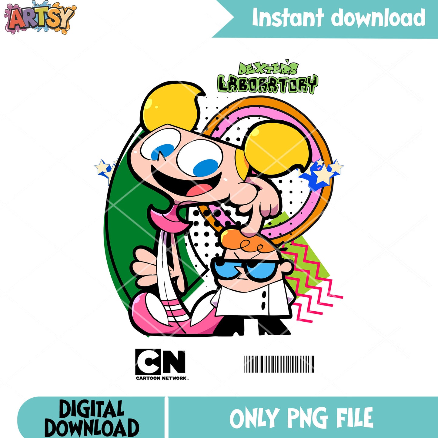 Dexter and dee dee png, detex labaratory png, 90s cartoon png