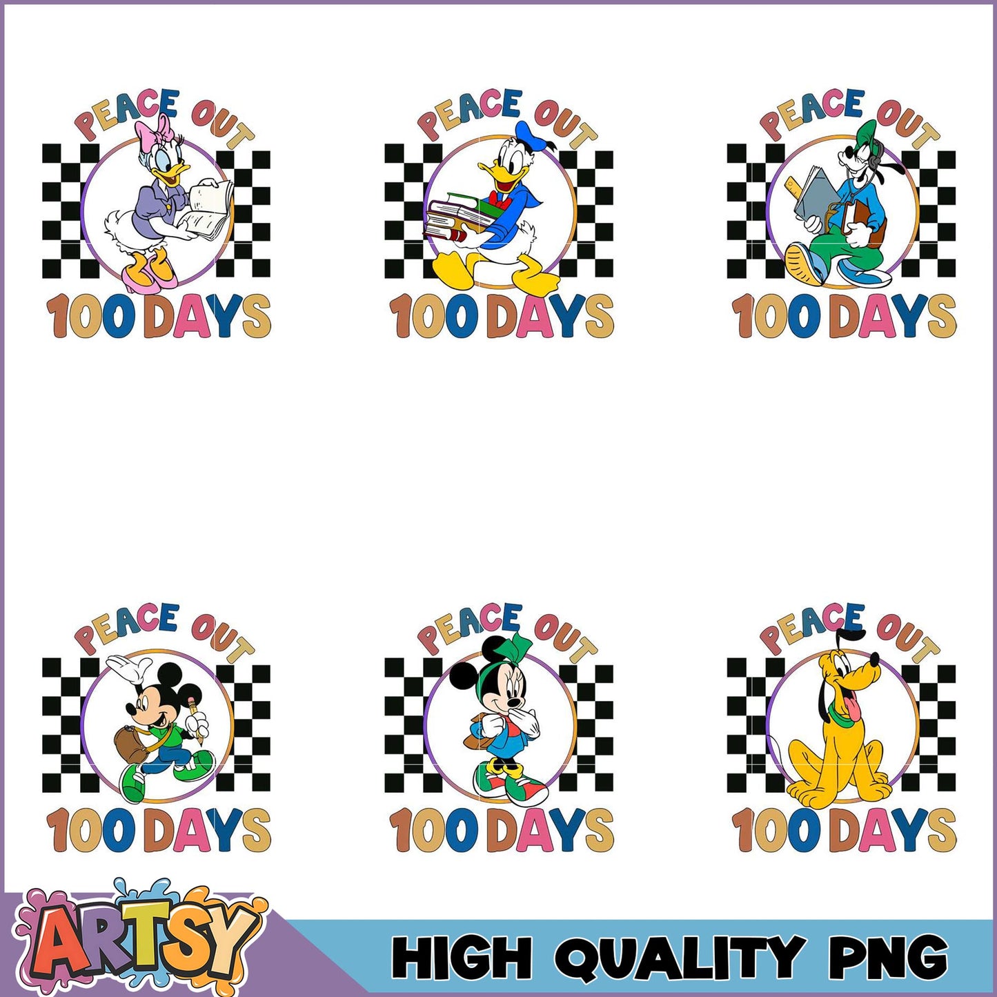 Disney 100 Days PNG Bundle High Quality Images
