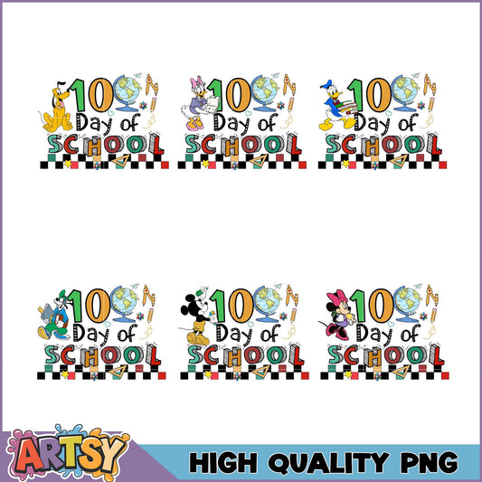 Disney 100th Day School PNG Bundle - High Quality