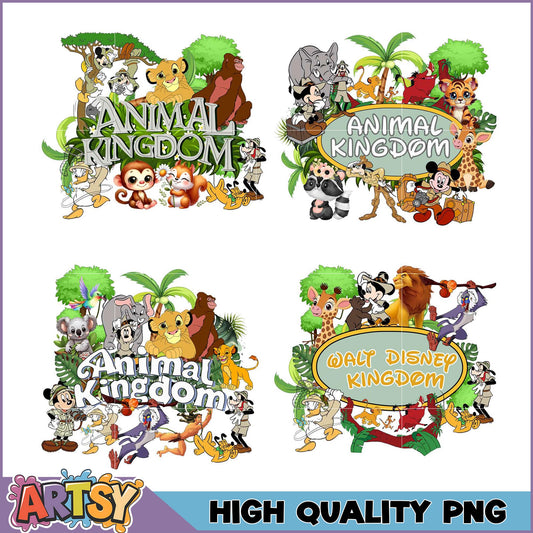 Disney Animal Kingdom PNG Bundle - High Quality Images
