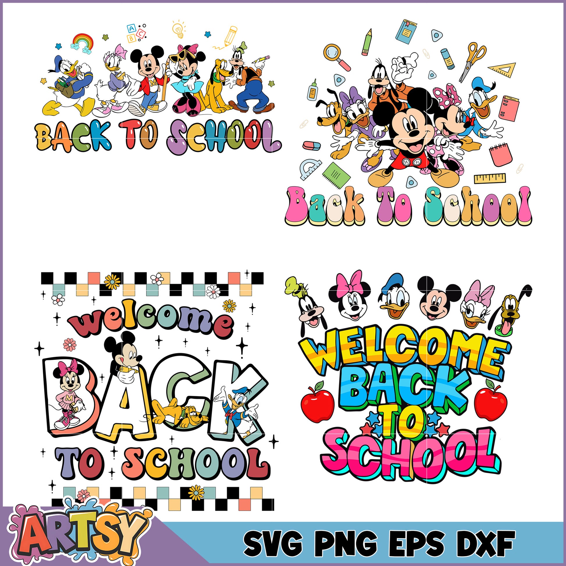 Disney Back to School SVG Bundle