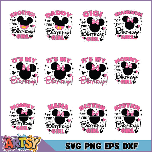 Disney Birthday Girl SVG Bundle