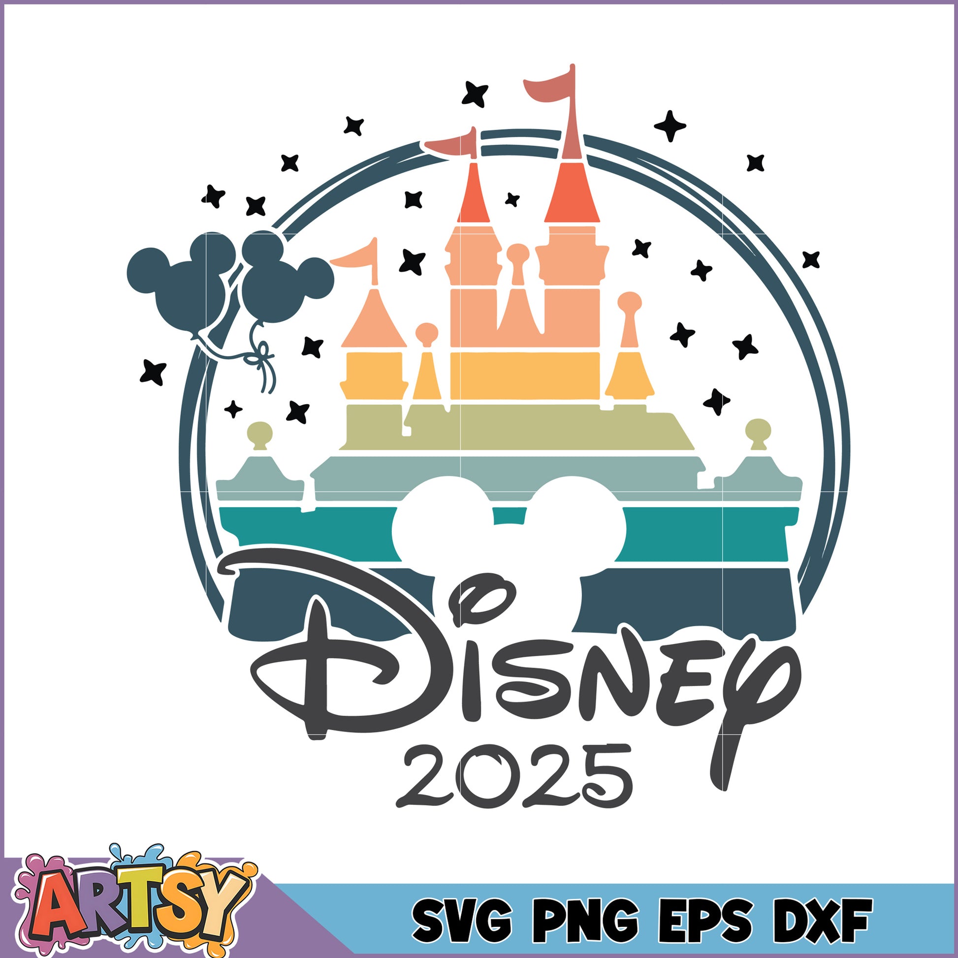 Disney Castle 2025 SVG Cut File